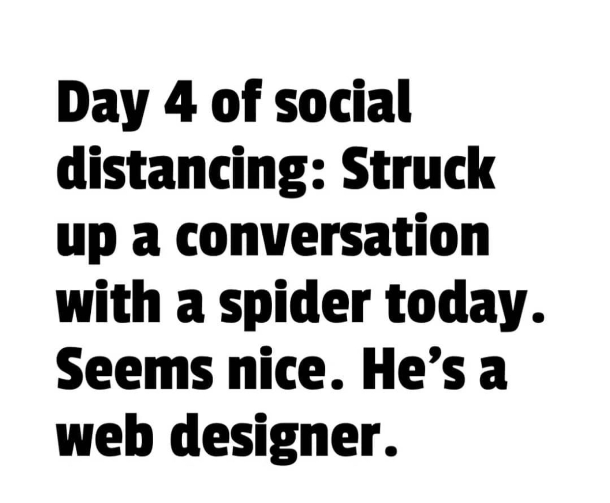 social distancing web design meme