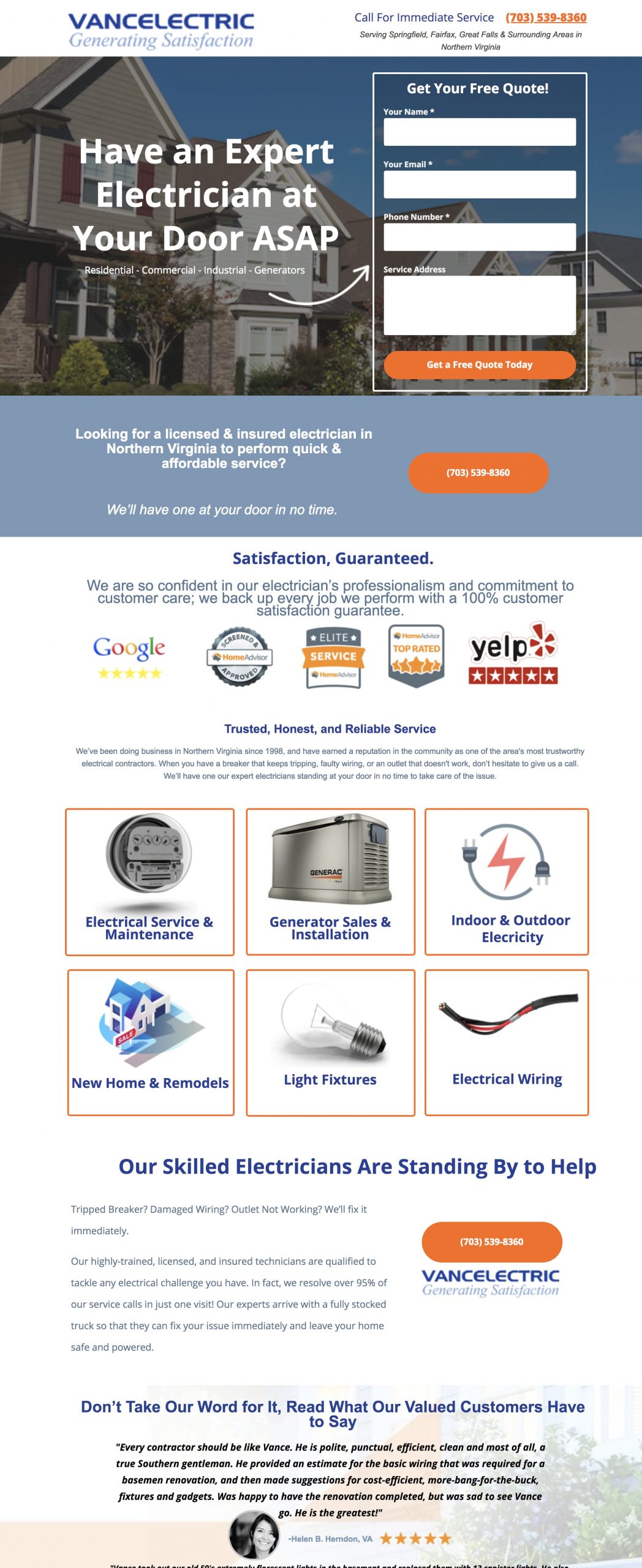 Vancelectric Landing Page scaled 1