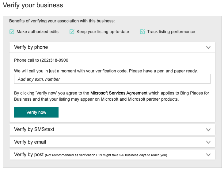 How to Verify Your Bing Places for Business Profile