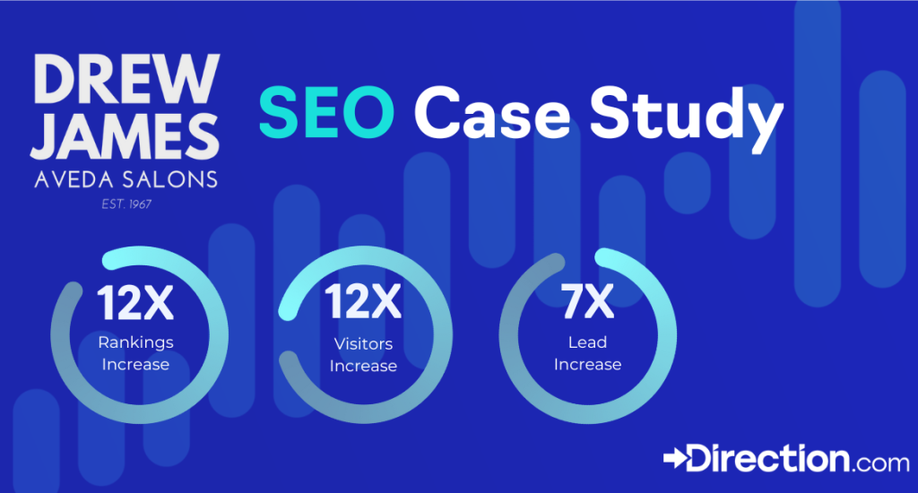 drew james salon seo results