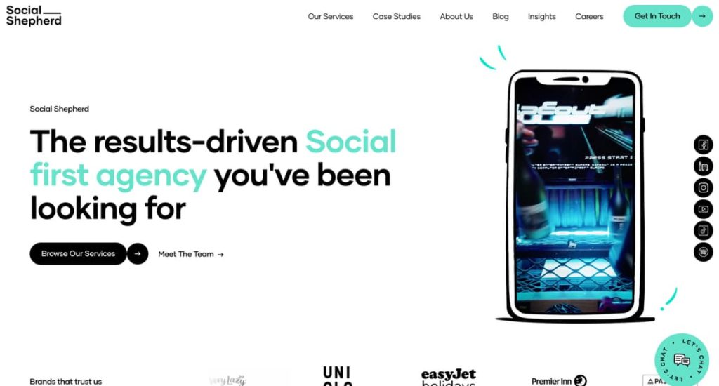social shepard homepage