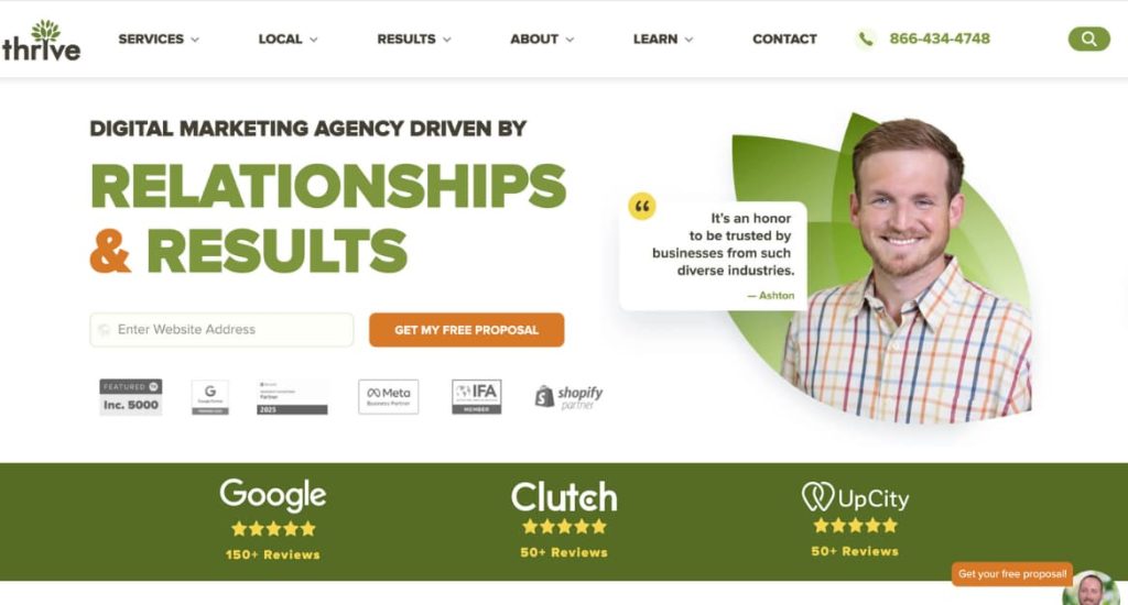 thrive homepage