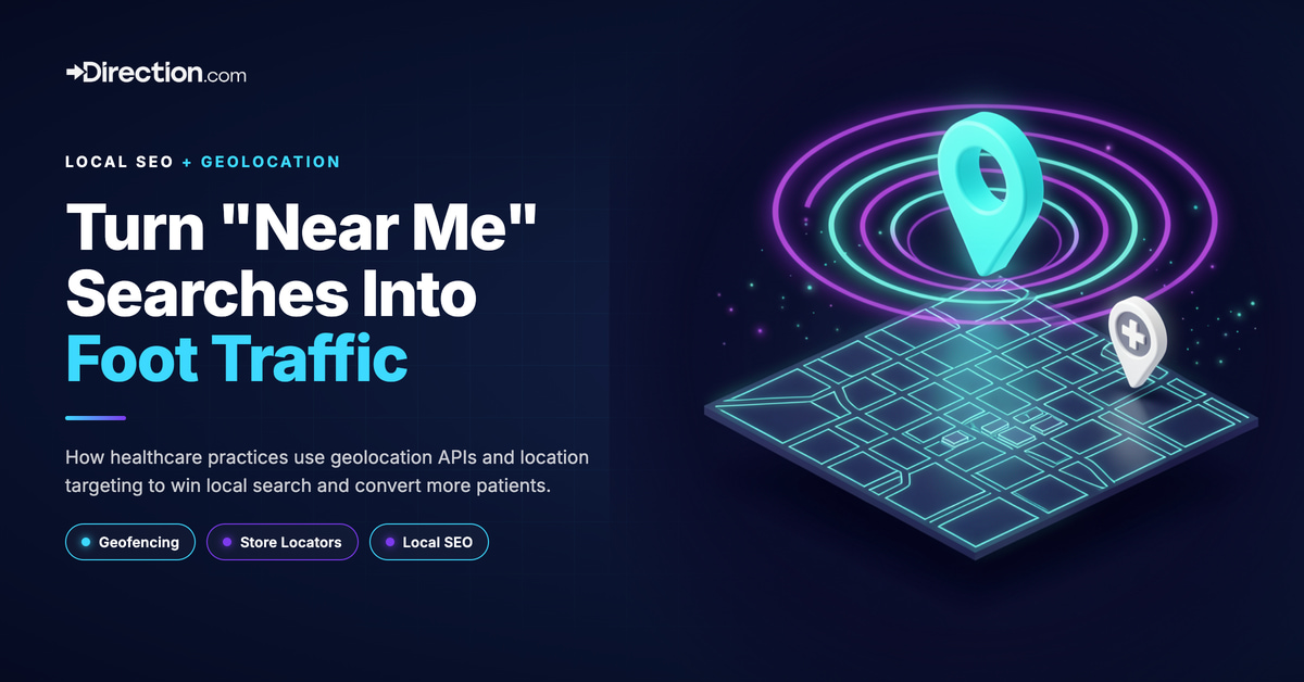 local seo with geolocation APIs for healthcare practices.