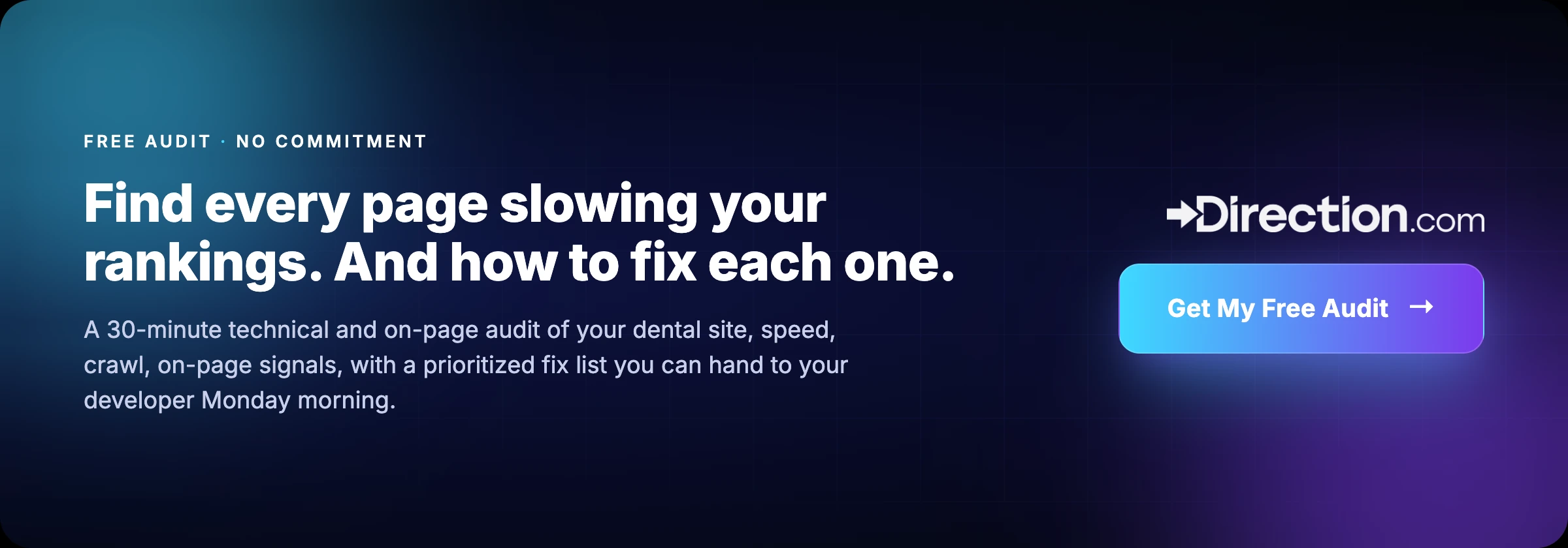 CTA for a technical SEO audit