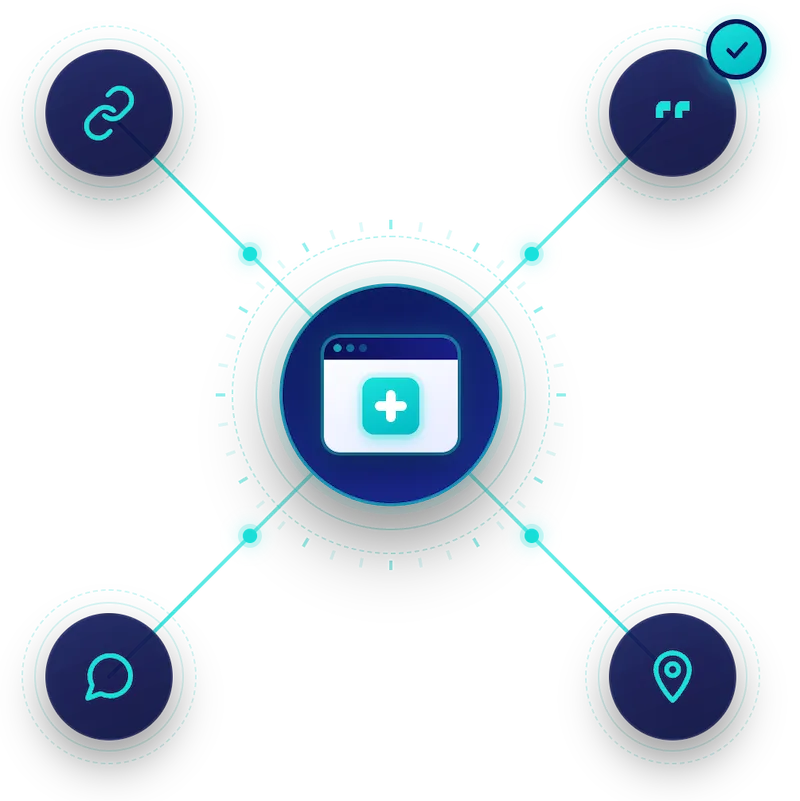 We help our healthcare clients build their online presence.