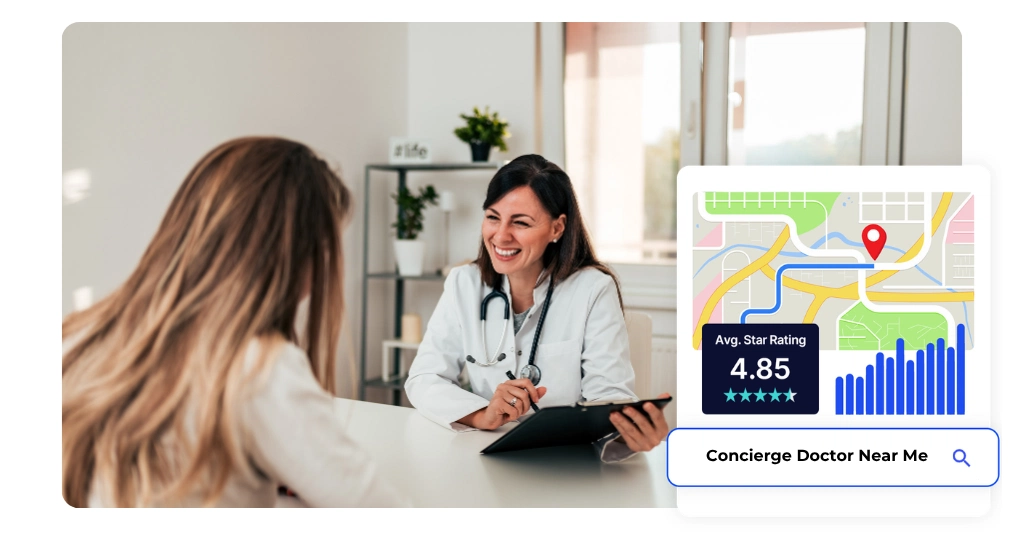 concierge doctor web design service