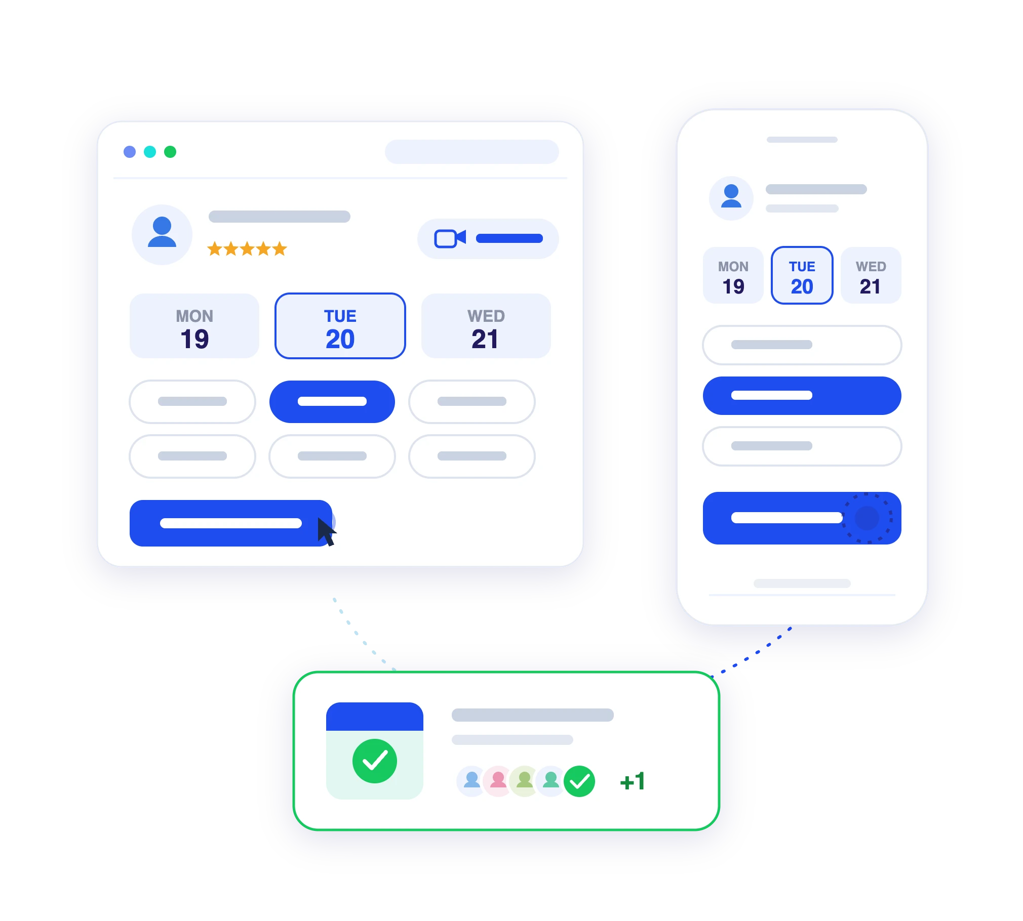 website patient booking graphic transparent
